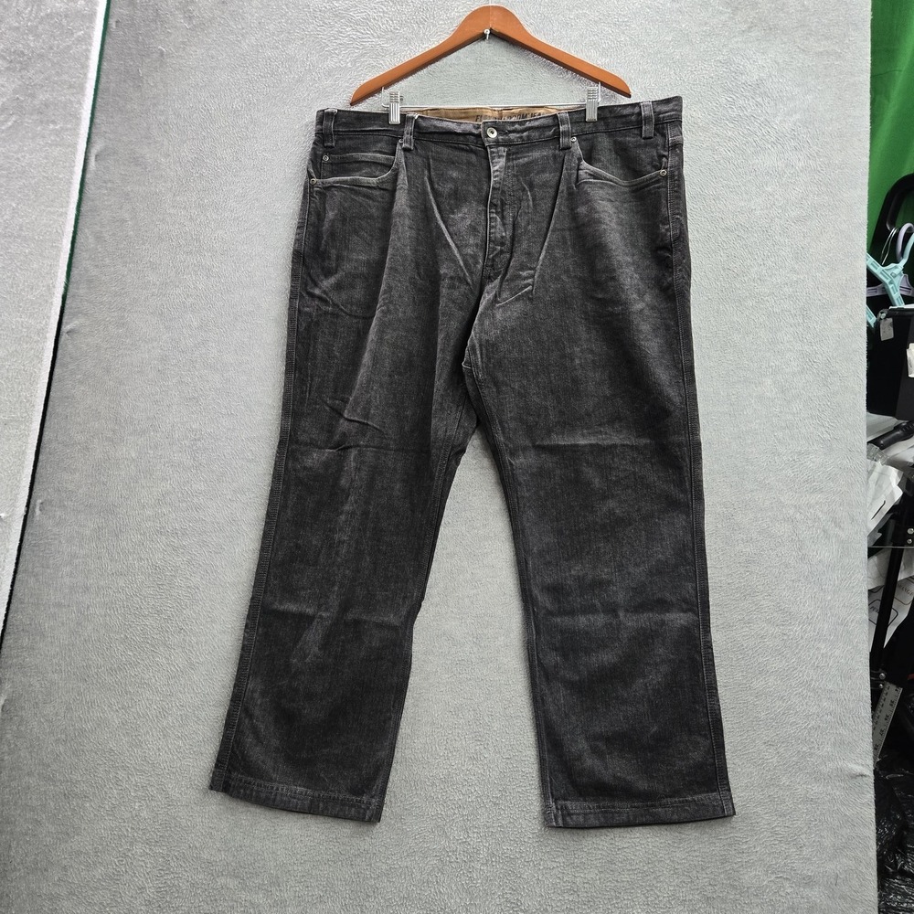 Duluth Trading Co Men Jeans 44X30 Gray Denim Flex Ballroom Jeans Relaxed 28"